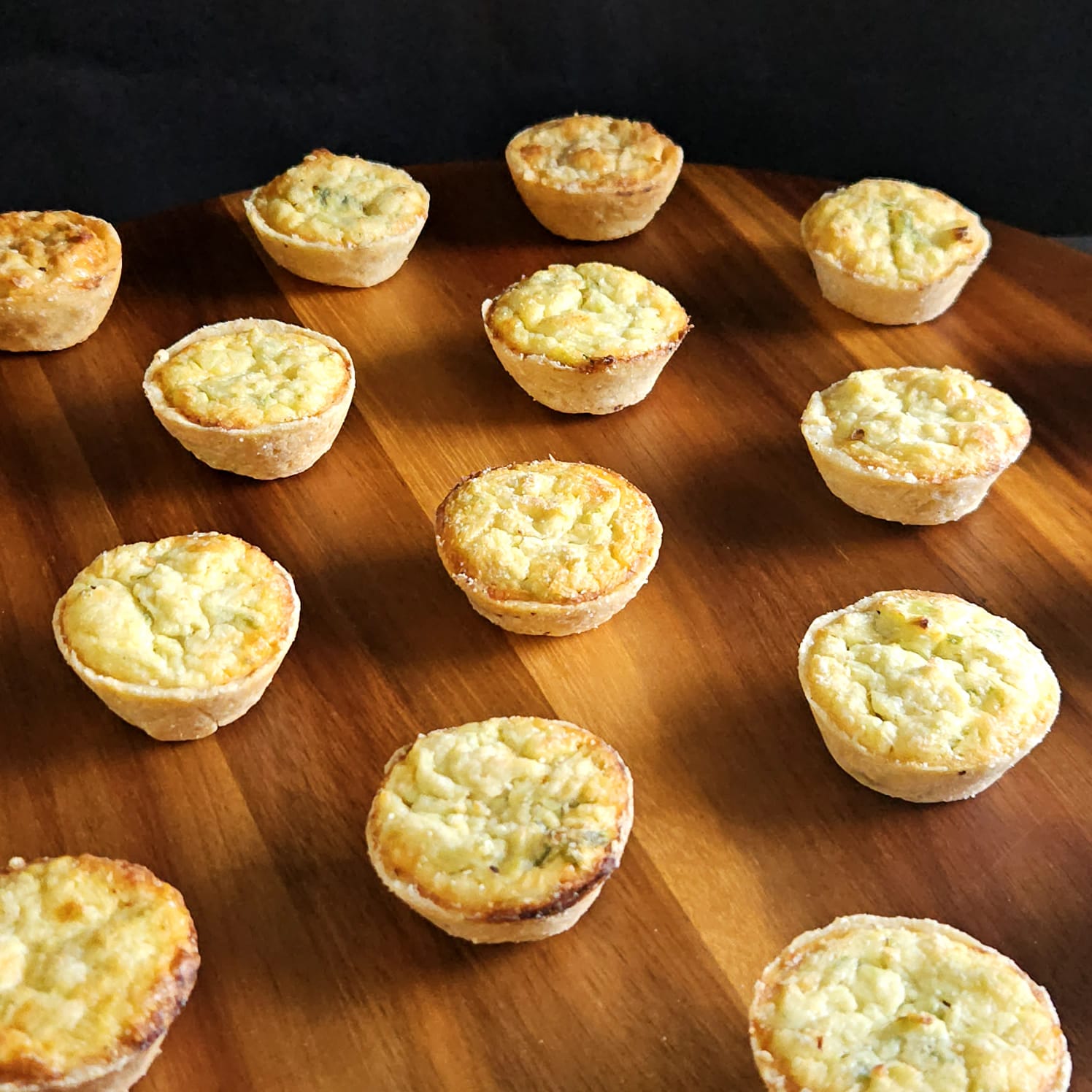 Mini Quiche de Alho Poró
