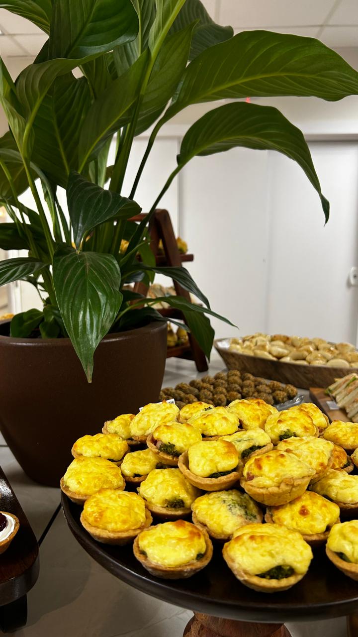 Mini Quiche de Brócolis com Bacon